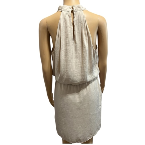 Naked Zebra Elegant Cream Sleeveless Dress Size Smalll - Picture 3 of 7
